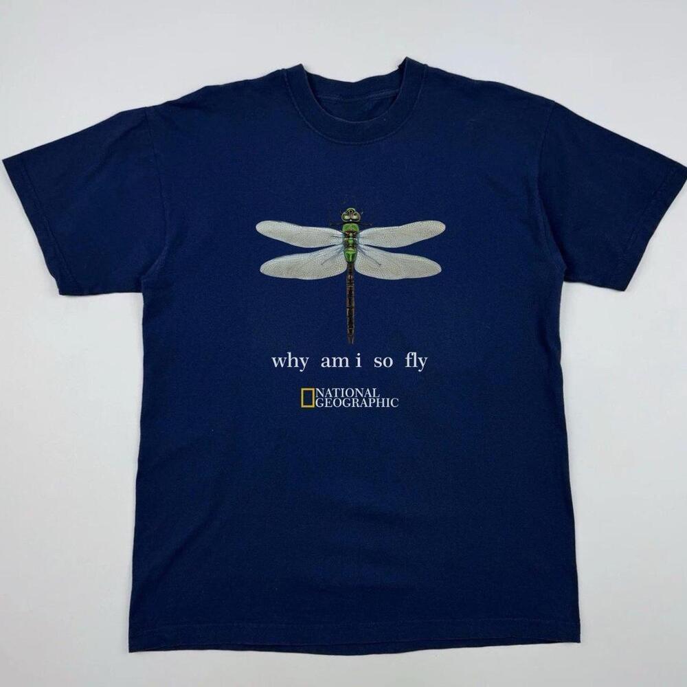 National Geographic Navy Blue Dragonfly T-Shirt 2